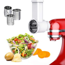 Fresh Prep Vegetable Slicer for Mixer, with Cleaning Brush