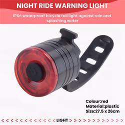 Bike Lights Waterproof Flash Tail Light Bike Rear Tail Light Red
