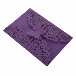 10Pcs/Set Carved Butterflies Invitation Card for Wedding: