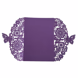 10Pcs/Set Carved Butterflies Invitation Card for Wedding: