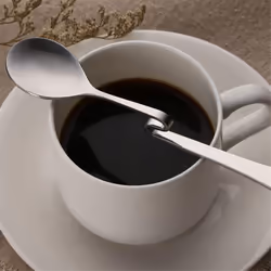 Cute Curved Spoon Teaspoon Dessert Stainless Steel Drink Tableware