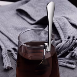 Cute Curved Spoon Teaspoon Dessert Stainless Steel Drink Tableware