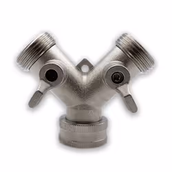 3/4 2 Way Heavy Duty Garden Hose Splitter Y Splitter