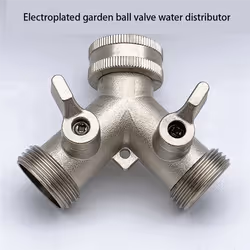 3/4 2 Way Heavy Duty Garden Hose Splitter Y Splitter