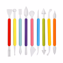 9Pcs Fondant Modeling Tools Set, Paste for Cake Decorating