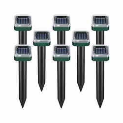 8 Pack Solar Powered Snake Repellent for Outdoors