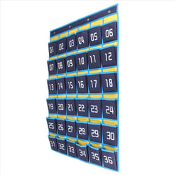 36 Numbered Pockets Chart Cell Phone Hanging Organizer for Classroom