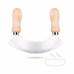 Chopping Knife, Herb Knife with 1 Stainless Steel Blade, Pizza Cutter
