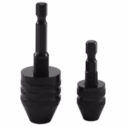 2Pcs Hex Shank Keyless Drill Chuck, Screwdriver Converter Drill