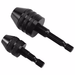 2Pcs Hex Shank Keyless Drill Chuck, Screwdriver Converter Drill