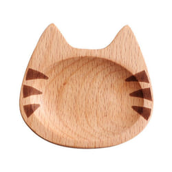 Mini Cat Shape Dish Flavoring Sushi Mustard Plate Soy Tray, A