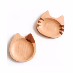 Mini Cat Shape Dish Flavoring Sushi Mustard Plate Soy Tray, A