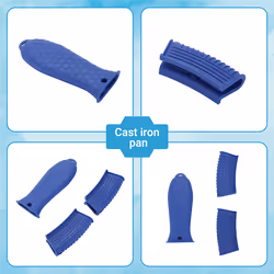 Handle Holder for Cast Iron, 3 Pack Pot Handle Sleeve Non Slip Cover