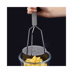 Stainless Steel Potato Masher with Handle for Creamy Mashed Potato