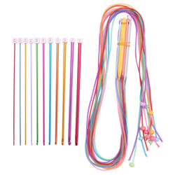 23 Pcs Plastic Cable Crochet Hook and Aluminum Knitting Needles
