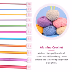 23 Pcs Plastic Cable Crochet Hook and Aluminum Knitting Needles