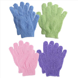 4 Pair Shower Bath Gloves Wash Skin Spa Body Scrubber Cleaner