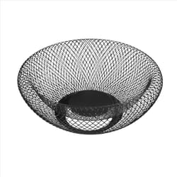 Metal Mesh Fruit Basket Bowl Stand for Kitchen, Centerpiece-10 Inches
