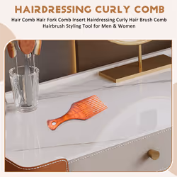 Hair Comb Hair Fork Comb Hairdressing Curly Hair Brush for Men &Women