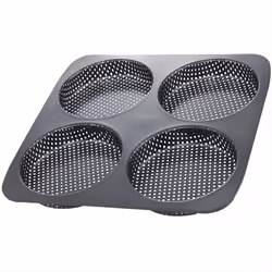 Hamburger Bun Pan, 5 Inch Non-Stick Carbon Steel Hamburger Mold