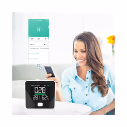 Tuya WiFi Air Quality Meter PM2.5 Portable LED Display for Office