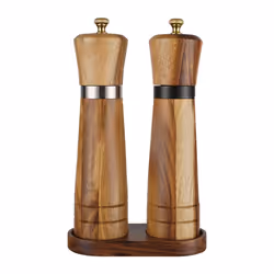 Salt and Pepper Grinder Set,Wooden Salt and Pepper Mill Shaker
