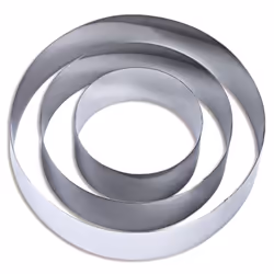 4/6/8 Inch Cake Mold Stainless Steel Baking Tool Set Muffin Ring DIY