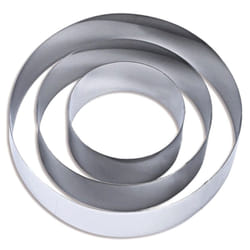 4/6/8 Inch Cake Mold Stainless Steel Baking Tool Set Muffin Ring DIY