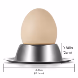 2 Pack,Stainless Steel Egg Cups for Hard Boiled Egg,Kitchen Display