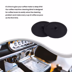 2Pcs Blind Filter Backflush Disk for Espresso Machines Brewing