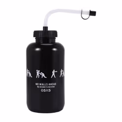 Water Bottle with Straw Plastic Bottle 1 Liter for Sport C