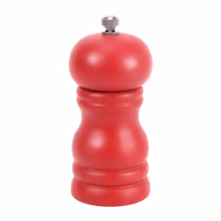 Wood Salt and Pepper Grinder Set Manual Mill Shaker, Solid Wood Red