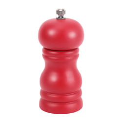 Wood Salt and Pepper Grinder Set Manual Mill Shaker, Solid Wood Red