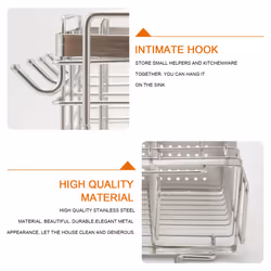 Kitchen Stainless Steel Chopsticks Spoons Fork Holder Drainer Storage