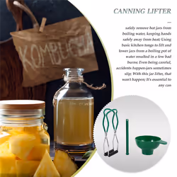 Canning Kit Jar Lifter Wide Mouth Canning Funnel Lid Wand