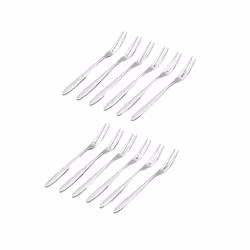 12 Pcs Dessert Forks,5.1 InchStainless Steel Mini Salad Fruit Fork