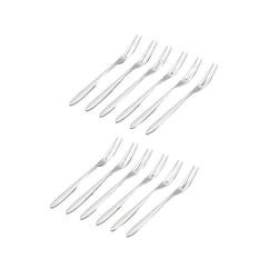 12 Pcs Dessert Forks,5.1 InchStainless Steel Mini Salad Fruit Fork