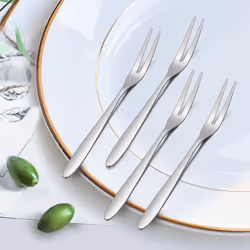 12 Pcs Dessert Forks,5.1 InchStainless Steel Mini Salad Fruit Fork