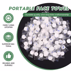 100Pcs Disposable Compressed Towels Tablet Capsules Washcloth