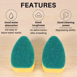 18 Pcs Dish Wand Refills Replacement Sponge Heads for Cleaning Brush