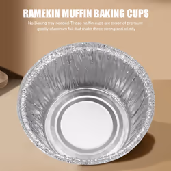 150 Pcs Aluminum Foil Cupcake, Disposable Muffin Liners, Ramekin Cups
