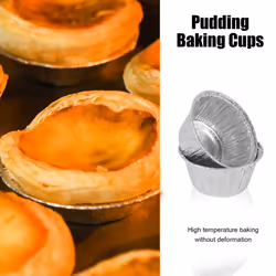 150 Pcs Aluminum Foil Cupcake, Disposable Muffin Liners, Ramekin Cups