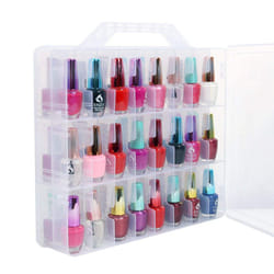 Nail Polish Organizer Holder,Case for 48 Bottles Dividers Space Saver