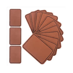 90Pcs Laser Engraving Blanks, Blank Leather Patch for Hat