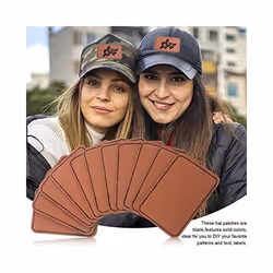 90Pcs Laser Engraving Blanks, Blank Leather Patch for Hat