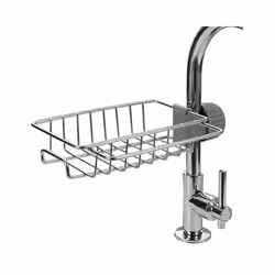 Kitchen Stainless Steel Sink Drain Rack Sponge Storage Faucet Holder