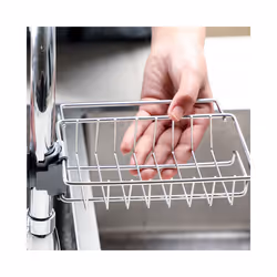 Kitchen Stainless Steel Sink Drain Rack Sponge Storage Faucet Holder