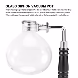 High Quality Glass Siphon Vacuum Pot Coffee Maker Parts Replace(B)
