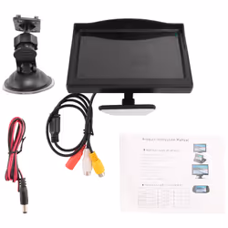 5 Inch 800X480 TFT Screen Monitor with Dual Mounting Bracket for Car