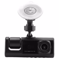 3 Camera Lens Car DVR 3-Channel Dash Cam HD 1080P Recorder